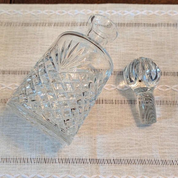Vintage 1980's Cut Crystal Liquor Decanter - Picture 3 of 7